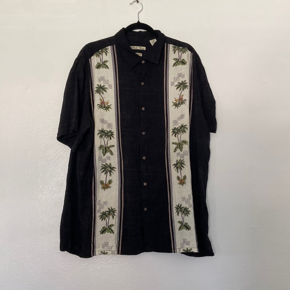Batik Bay Hawaiian Tropical Easy‎ Care Button Up Shirt